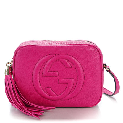 Gucci Cellarius Calfskin Small Soho Disco Bag Bright Bouganville 1 of 7