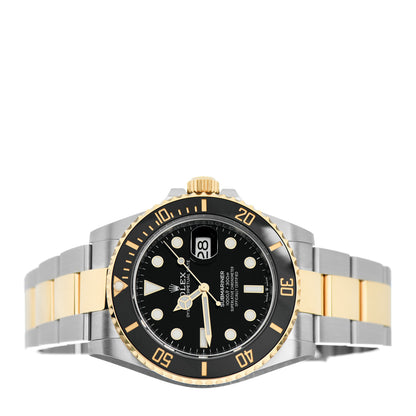 Rolex Stainless Steel 18K Yellow Gold 41mm Submariner Date Watch Black 126613LN 2 of 5