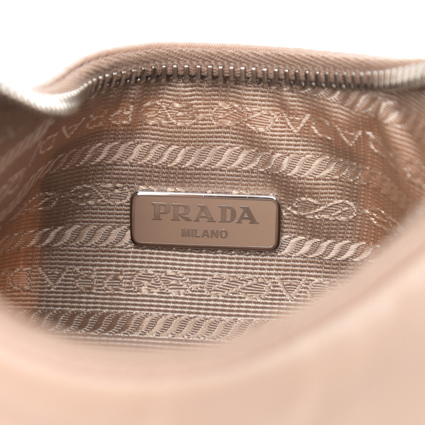 Re-Nylon Saffiano Mini Re-Edition 2005 Bag Cammeo
