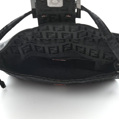 Fendi Zucchino Mini Baguette Black 5 of 14