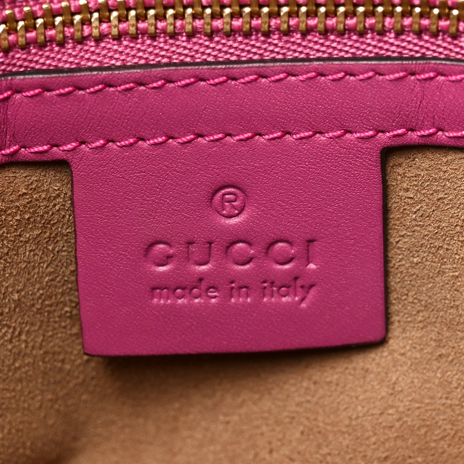 Gucci GG Supreme Monogram Linea A Foldover Tote Beige Hibiscus Red New Rosette 6 of 10