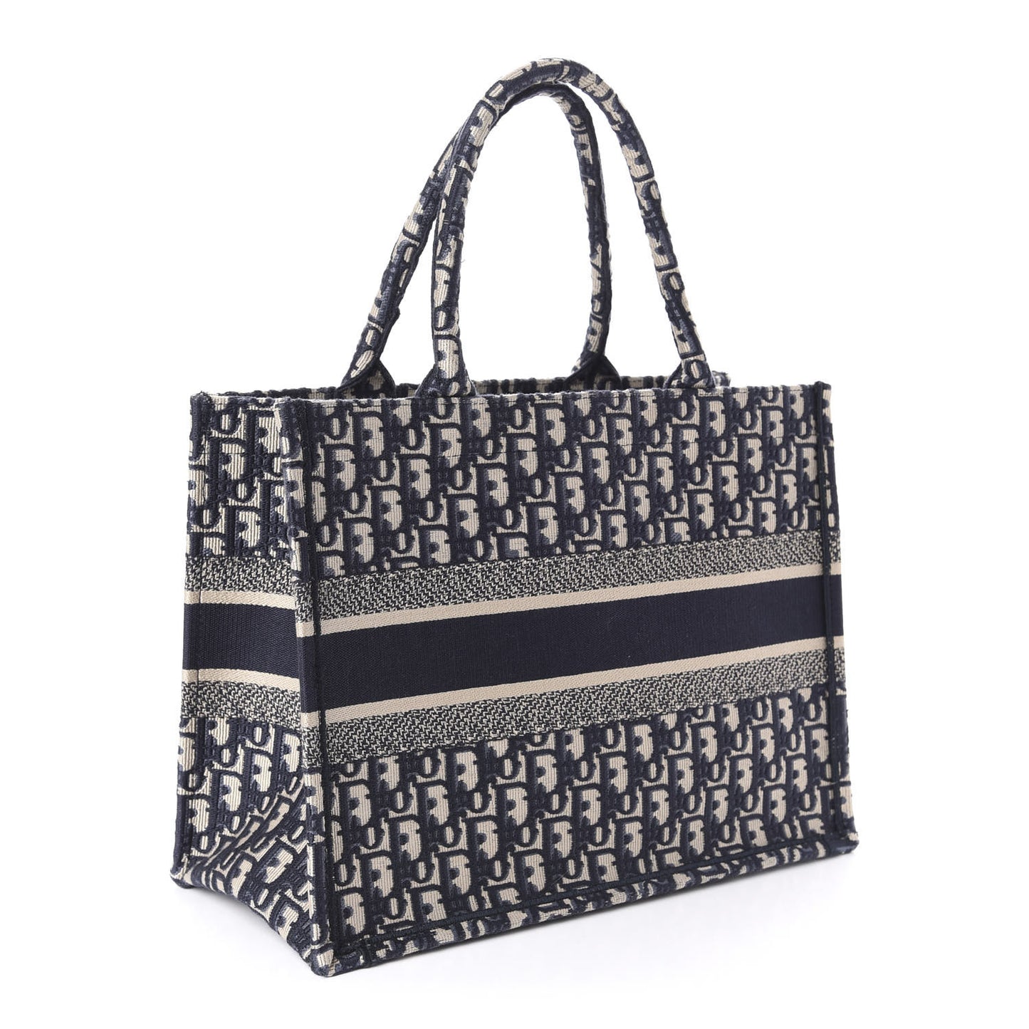 Oblique Medium Book Tote Blue Multicolor