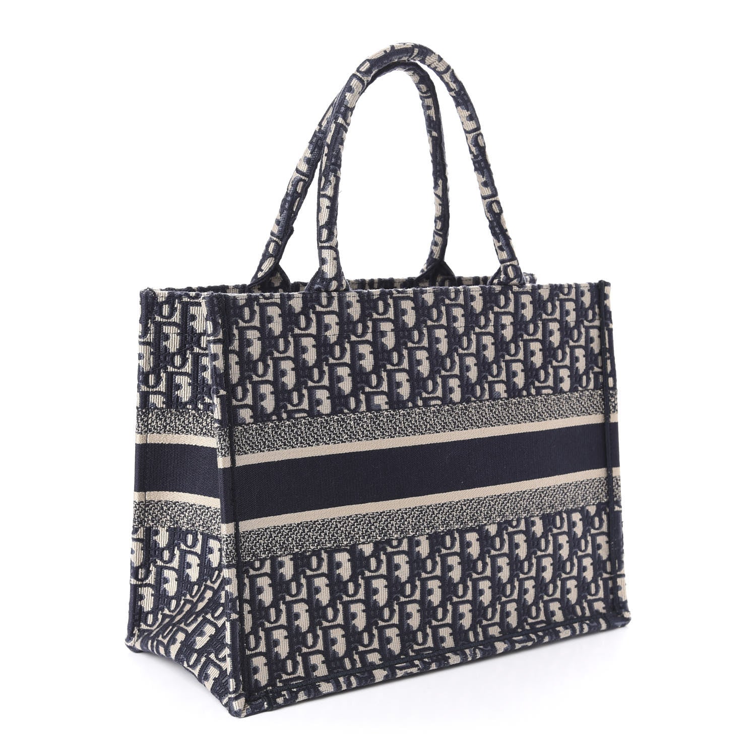 Christian Dior Oblique Medium Book Tote Blue Multicolor 3 of 10
