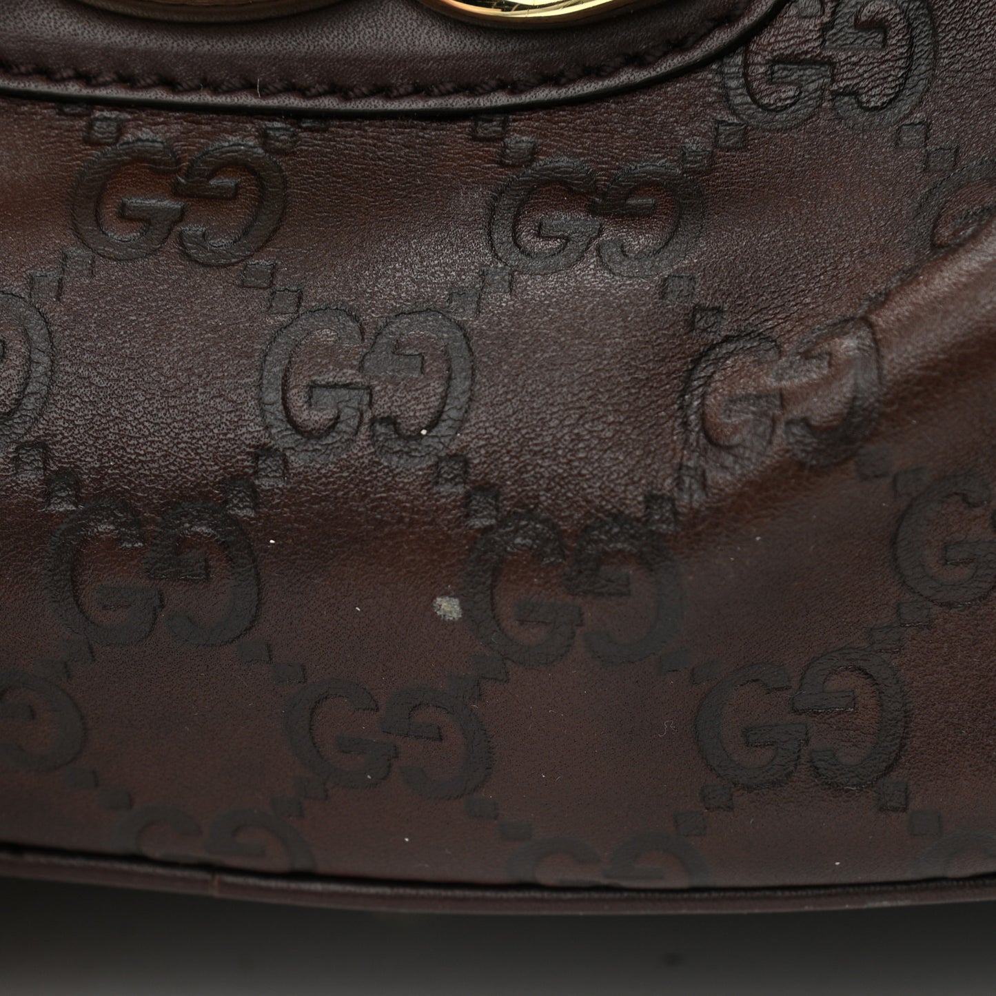 Guccissima Large Wave Boston Dark Brown