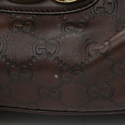 Gucci Guccissima Large Wave Boston Dark Brown 10 of 12
