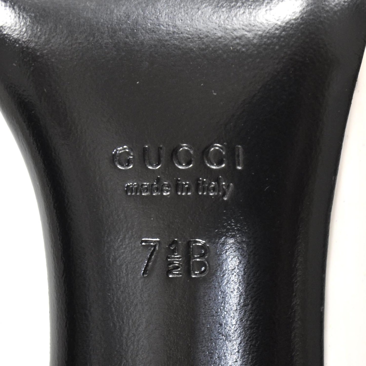 Patent Leather GG Pumps 7.5 Black White