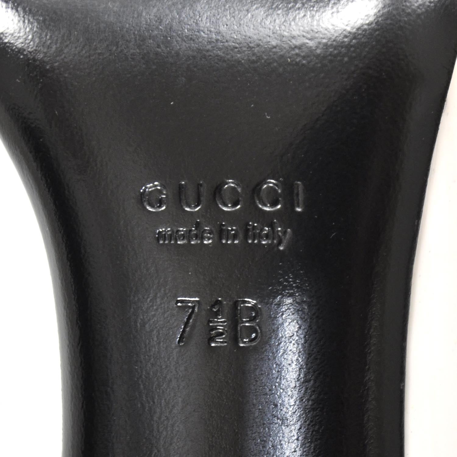 Gucci Patent Leather GG Pumps 7.5 Black White 11 of 11