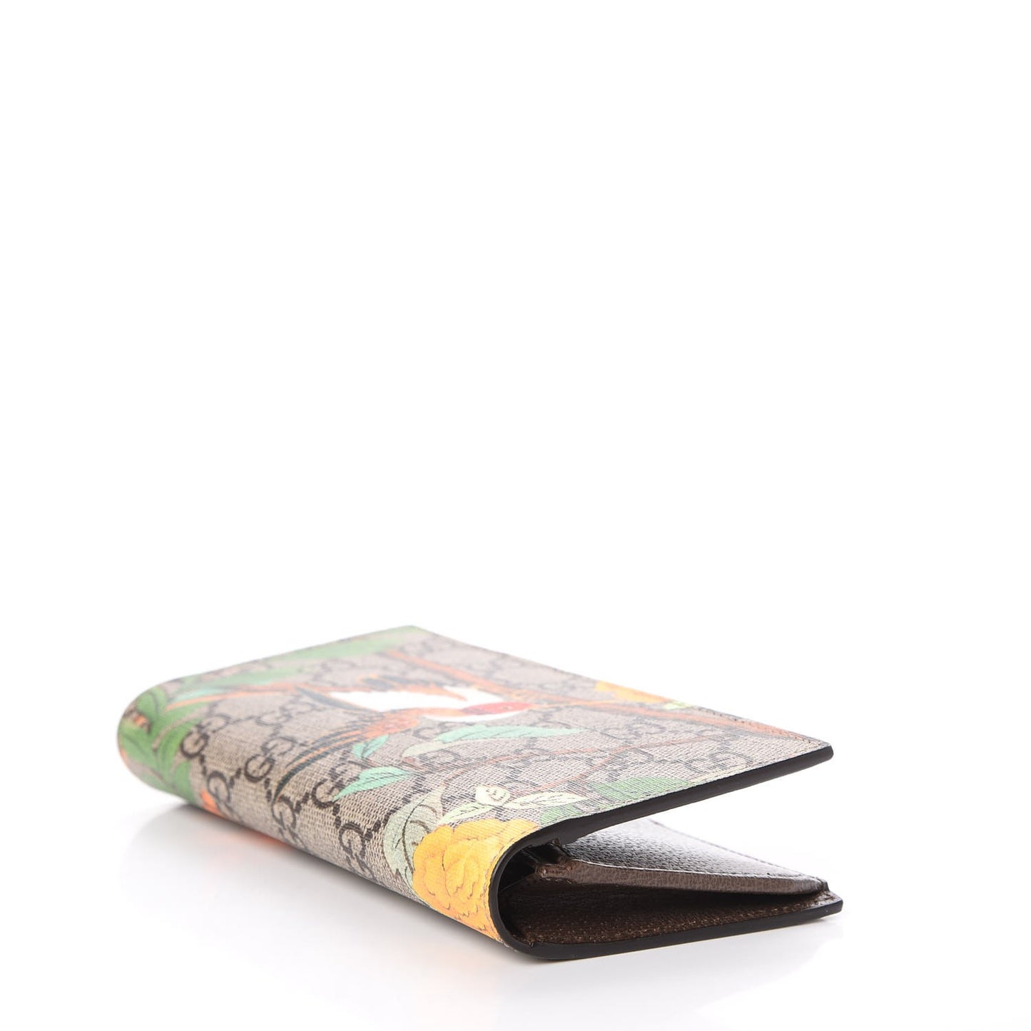 GG Supreme Monogram Tian Long Wallet Beige Multicolor New Acero