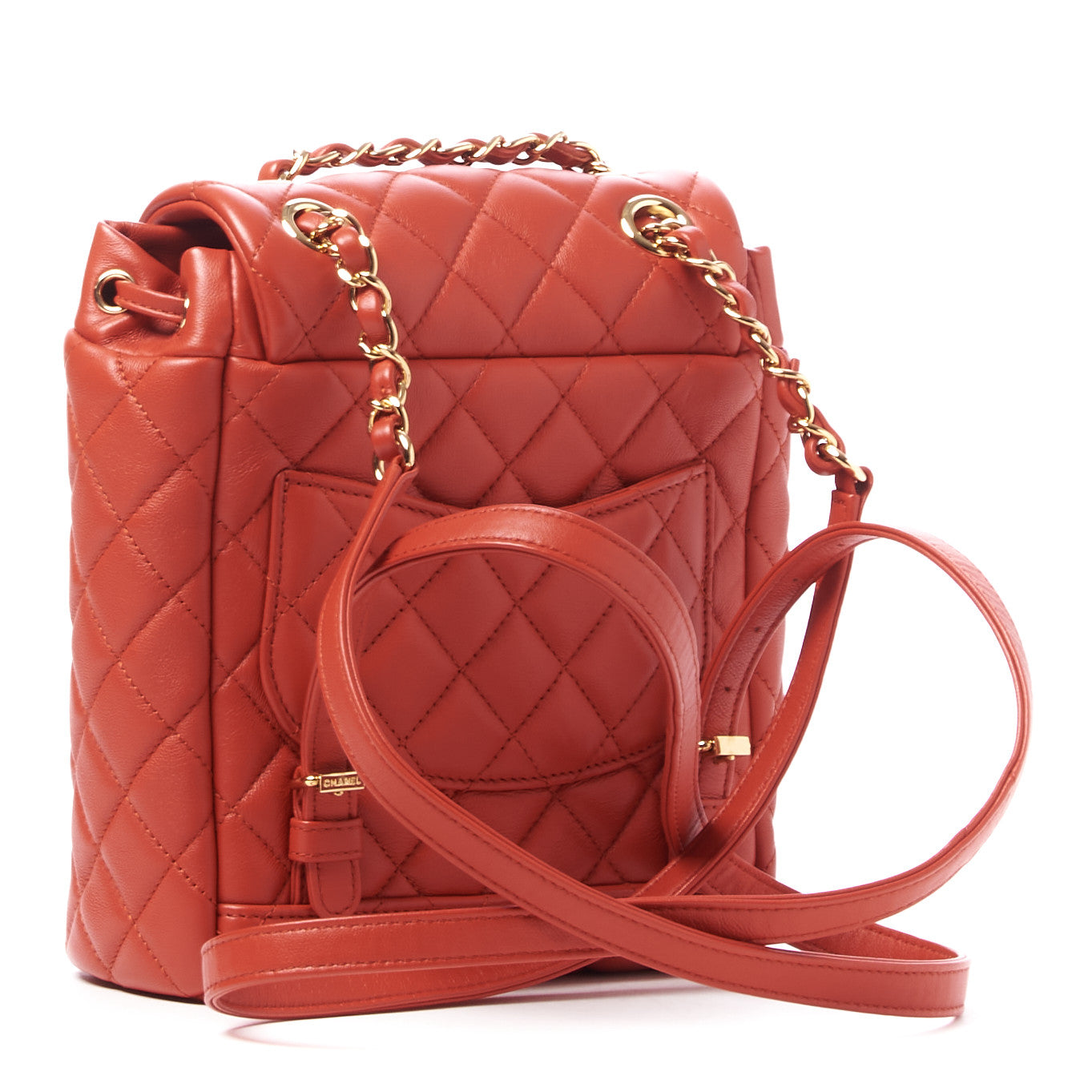Calfskin Quilted Mini Urban Spirit Backpack Red