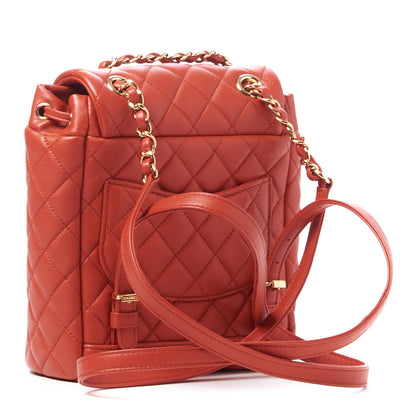 Chanel Calfskin Quilted Mini Urban Spirit Backpack Red 3 of 11