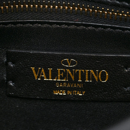 Valentino Garavani Nappa Medium Roman Stud Shoulder Bag Black 6 of 9