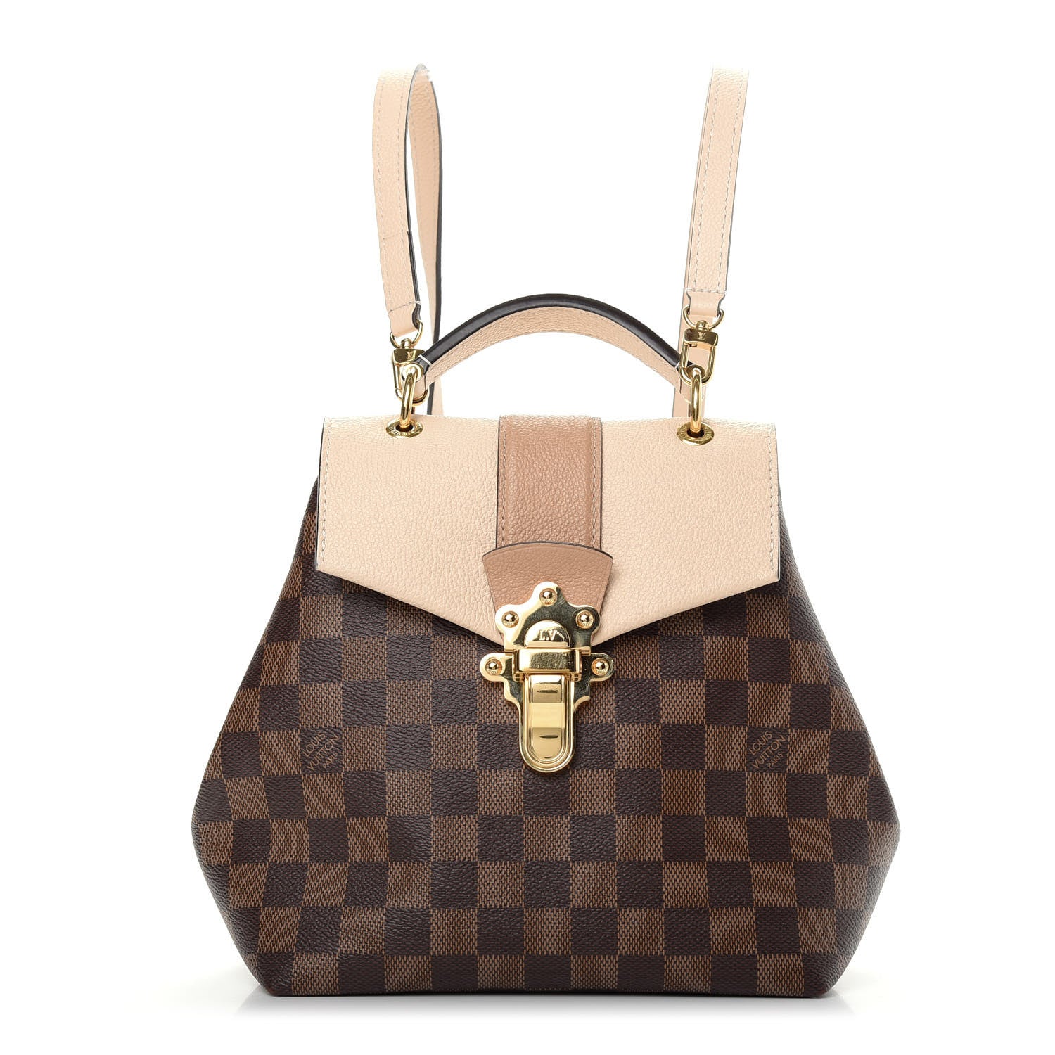 Louis Vuitton Damier Ebene Clapton Backpack Creme 1 of 9