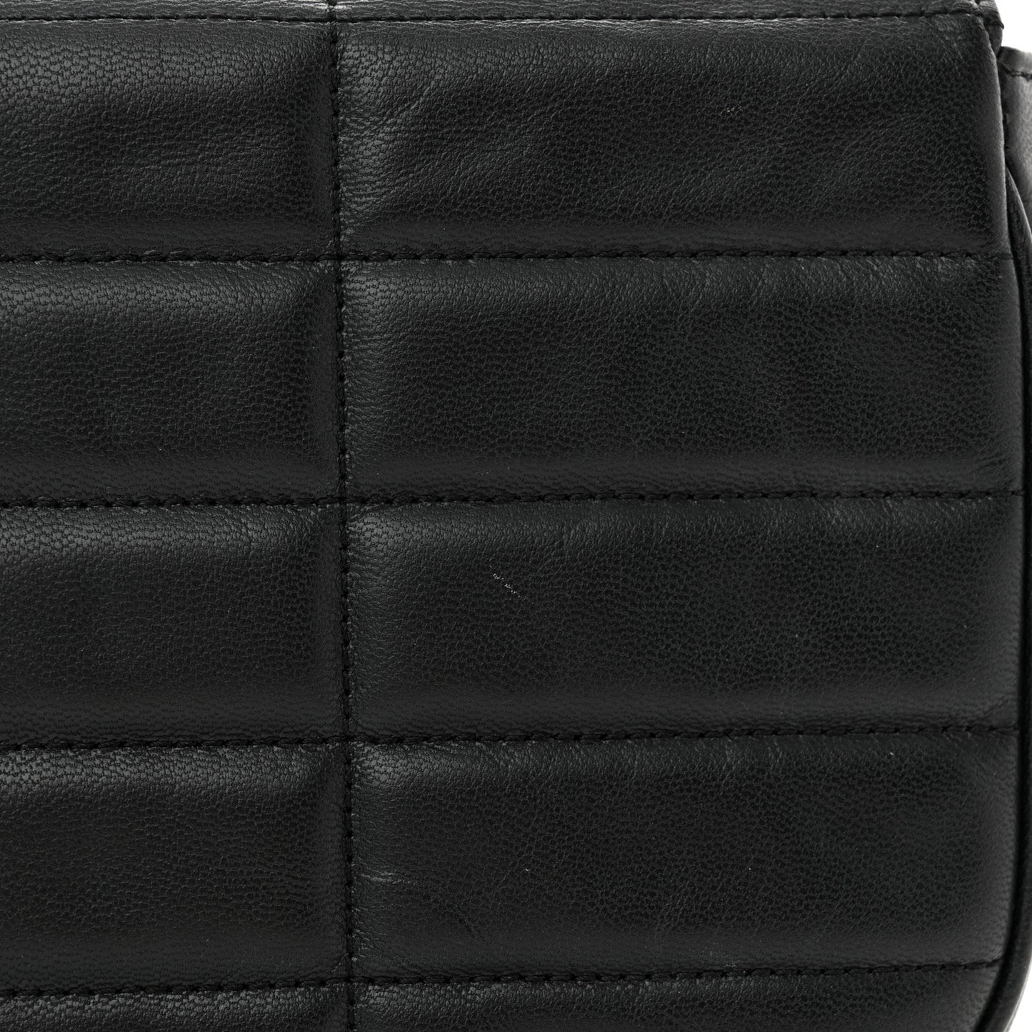 Goatskin Matelasse Chain Shoulder Bag Black