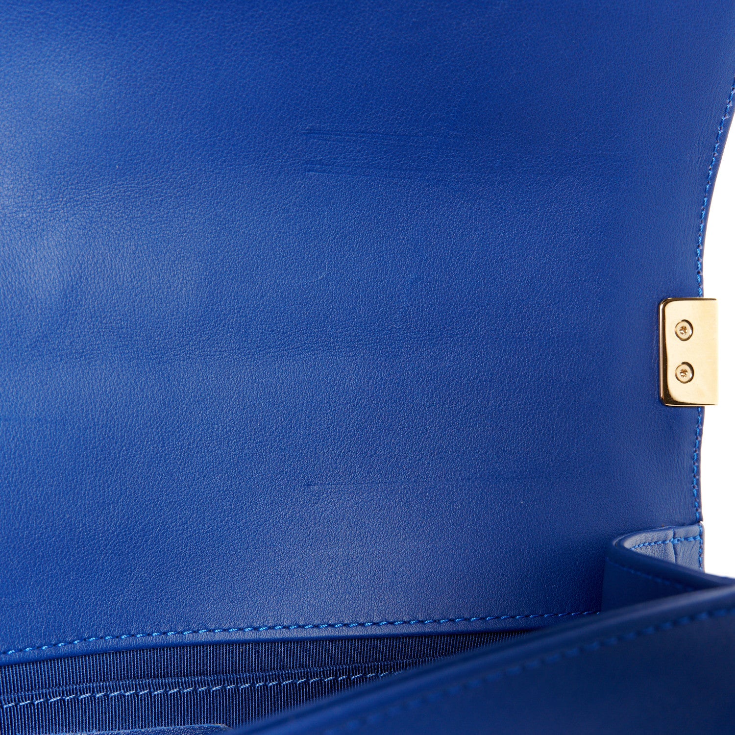 Chanel Lambskin Chevron Quilted Medium Boy Flap Blue 11 of 11