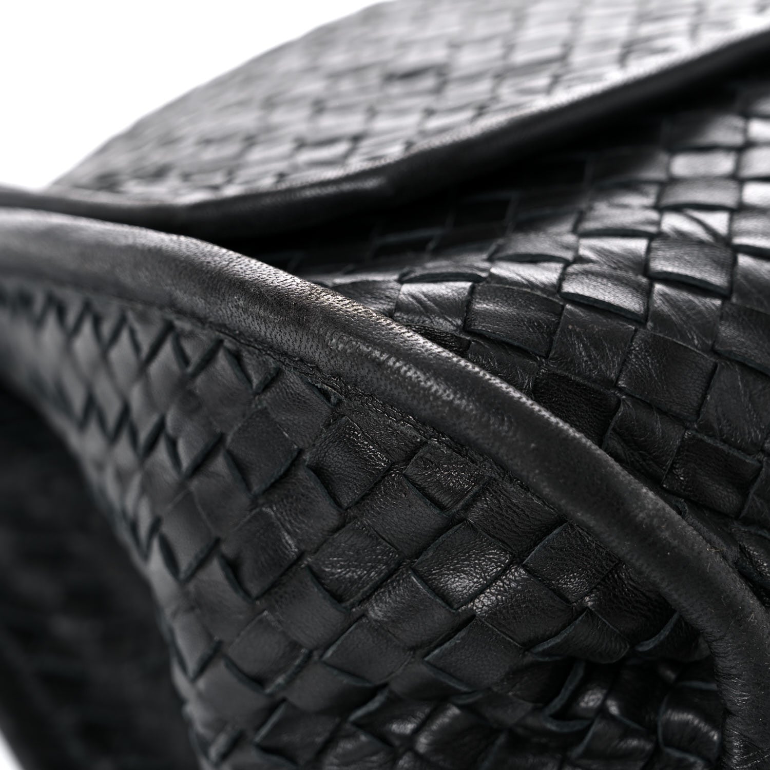 Bottega Veneta Nappa Intrecciato Messenger Bag Black 5 of 22