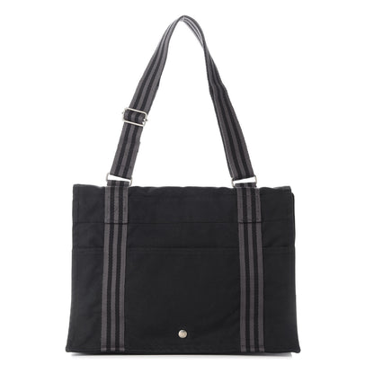 Hermes Canvas Herline Messenger Bag Black 1 of 9