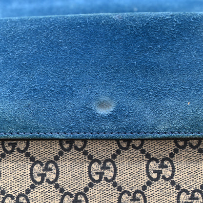 Gucci GG Supreme Monogram Blooms Mini Dionysus Shoulder Bag Beige Navy Vintage Blue 15 of 18
