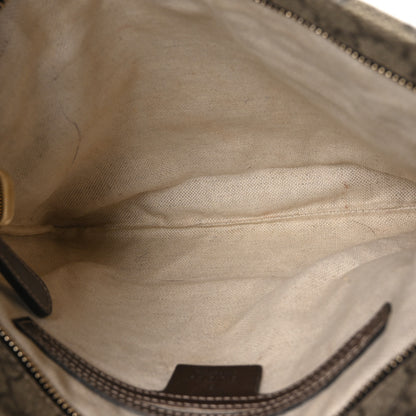 Gucci GG Supreme Monogram Flat Messenger Bag Brown 5 of 10