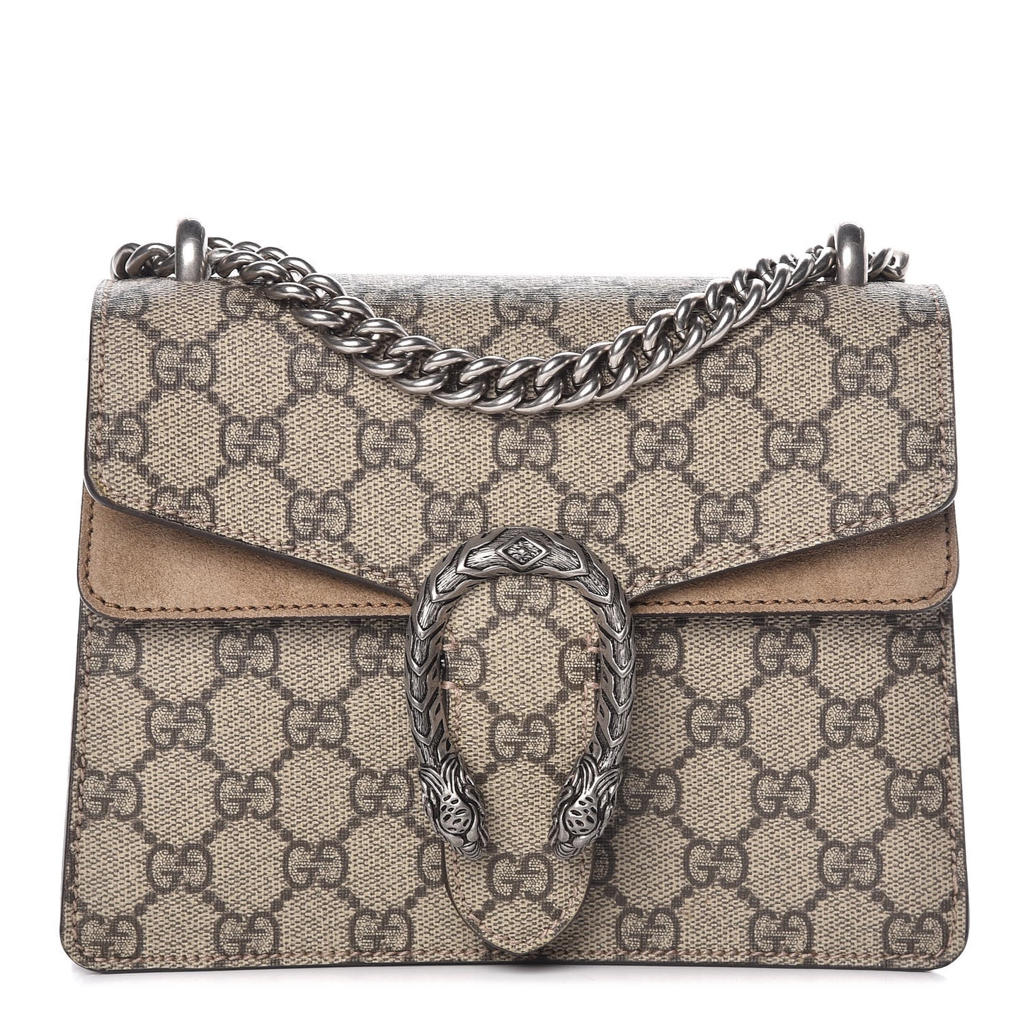 GG Supreme Monogram Mini Dionysus Shoulder Bag Taupe