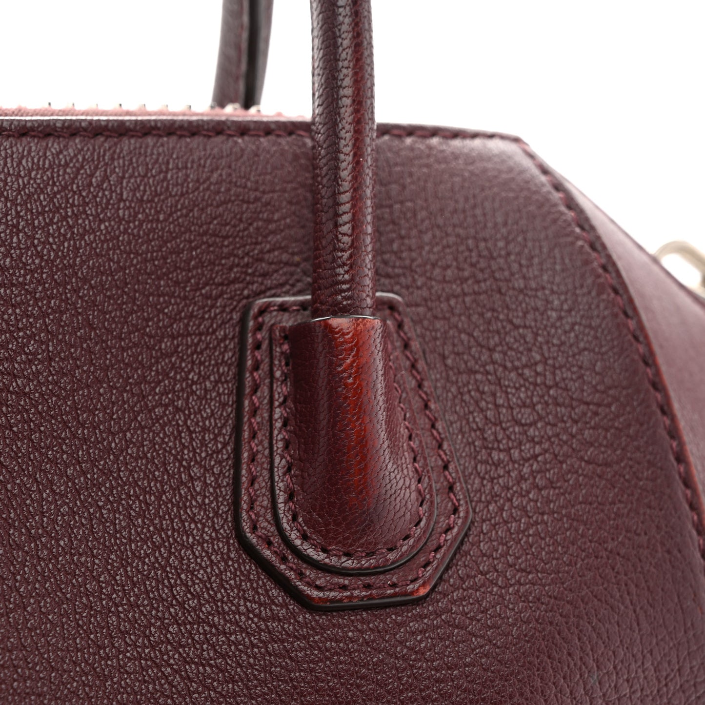 Sugar Goatskin Mini Antigona Oxblood