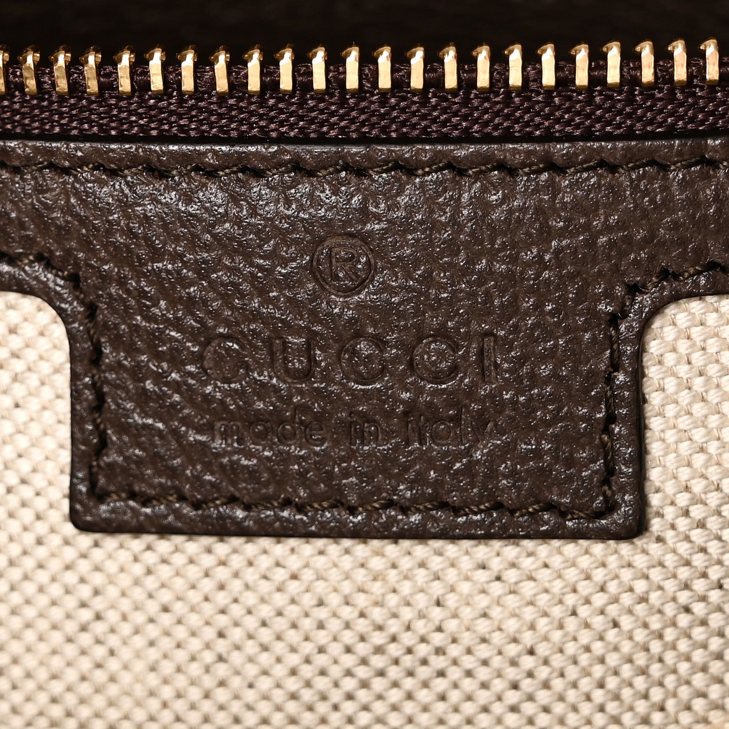 Gucci GG Supreme Monogram Textured Calfskin Web Super Mini Ophidia Shoulder Bag Beige Ebony New Acero 6 of 11