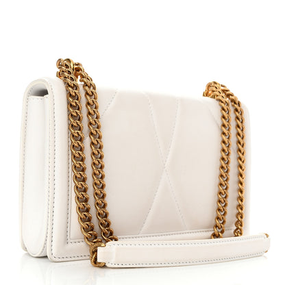 Dolce & Gabbana Calfskin Medium Devotion Crossbody Bag White 3 of 10