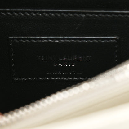 Saint Laurent Calfskin Y Quilted Monogram Small Loulou Chain Satchel Ivory 6 of 10