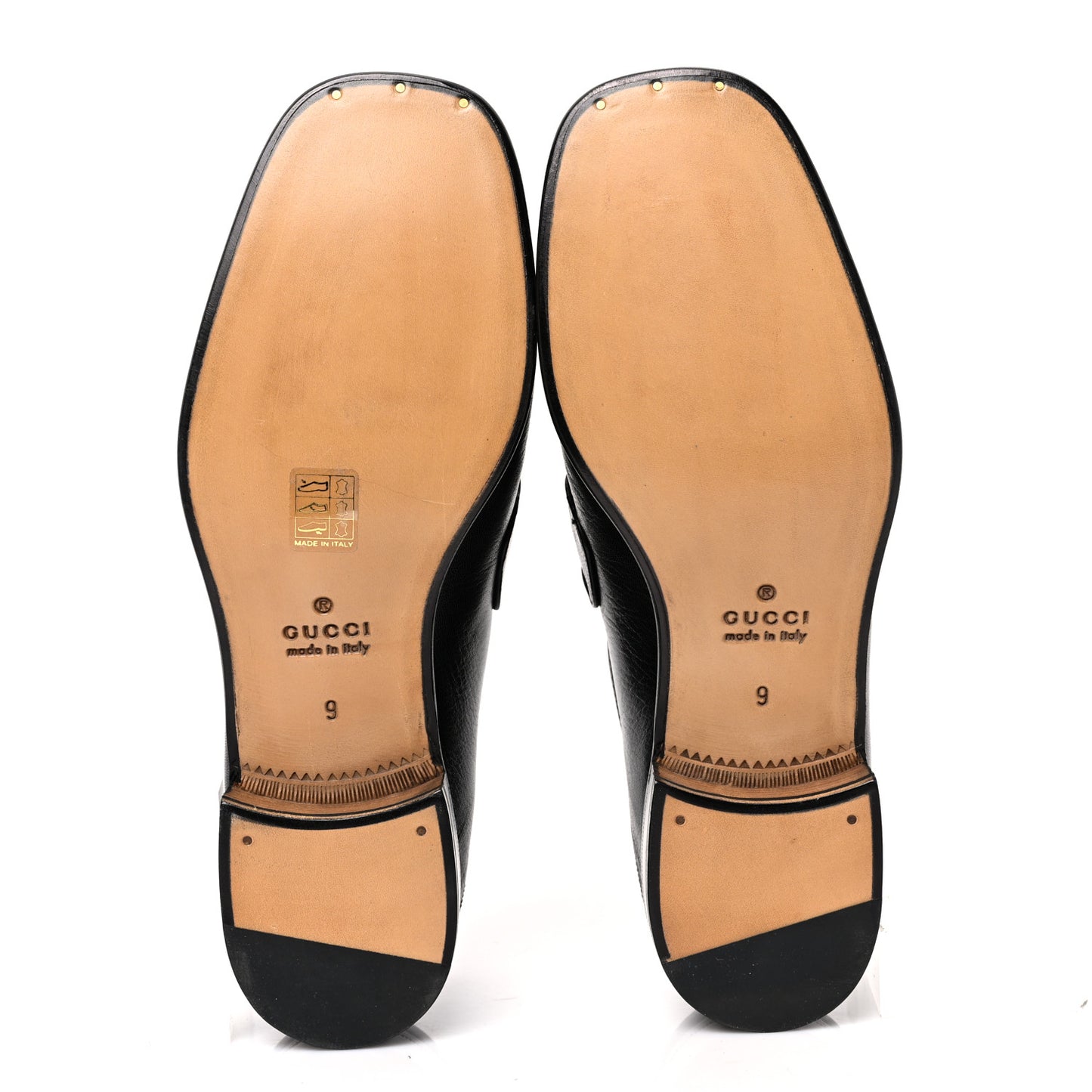 Lambskin Mens Union Jack Horsebit Loafer 9 Black
