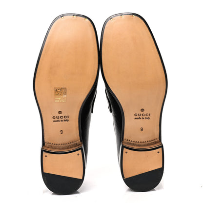 Gucci Lambskin Mens Union Jack Horsebit Loafer 9 Black 5 of 9