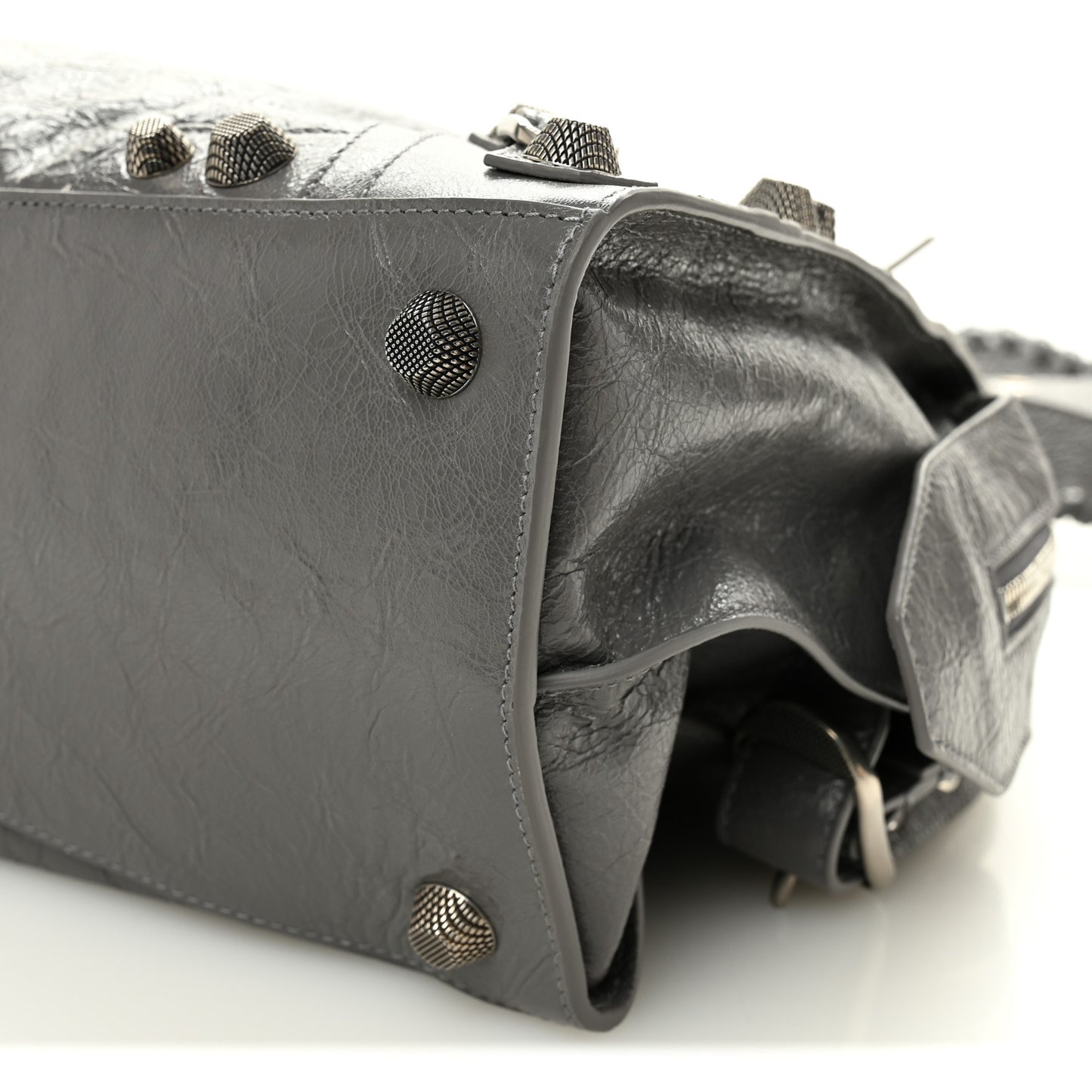 Agneau Arena Neo Cagole City Handbag Dark Grey