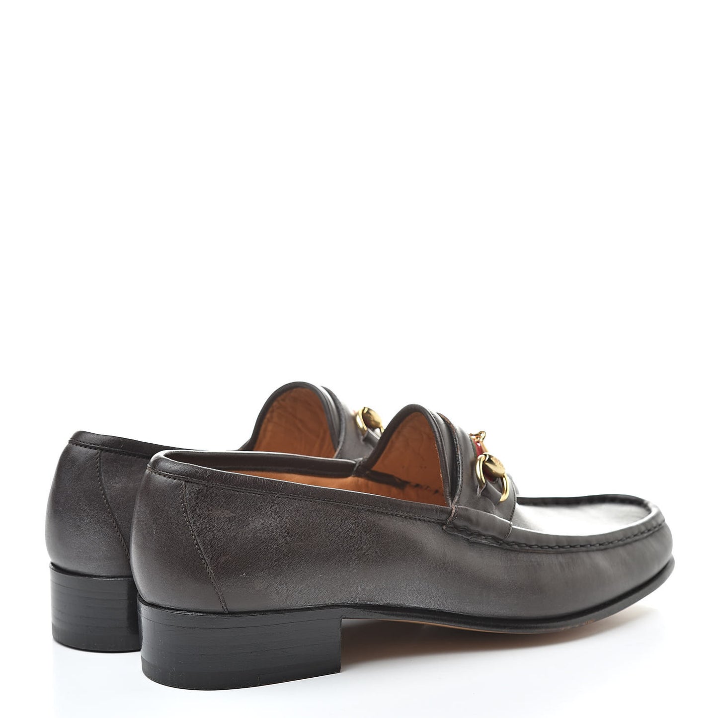 Calfskin Cirano Lux Web Mens 1953 Horsebit Loafers 42.5 Brown