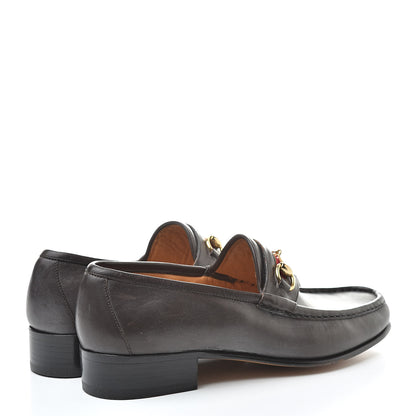 Gucci Calfskin Cirano Lux Web Mens 1953 Horsebit Loafers 42.5 Brown 4 of 12