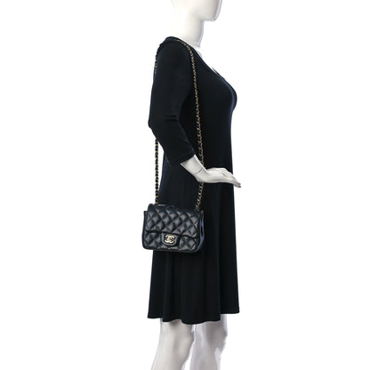Chanel Lambskin Quilted Mini Square Flap Black 2 of 11