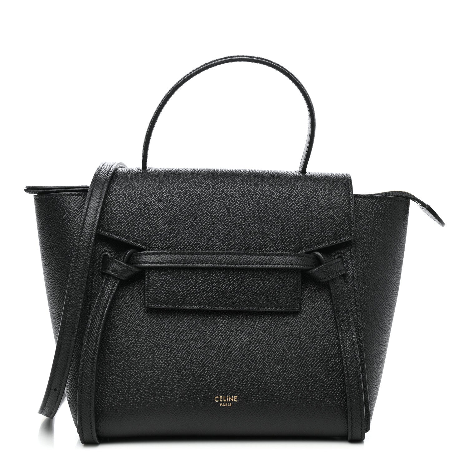 Celine Grained Calfskin Nano Belt Bag Black 1 of 13