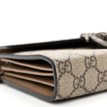 Gucci GG Supreme Monogram Mini Dionysus Chain Wallet Beige Taupe 9 of 10