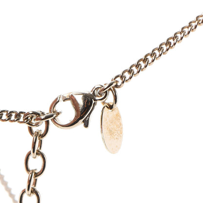 Chanel Resin Crystal Geometric Square Necklace White Black Orange 6 of 9