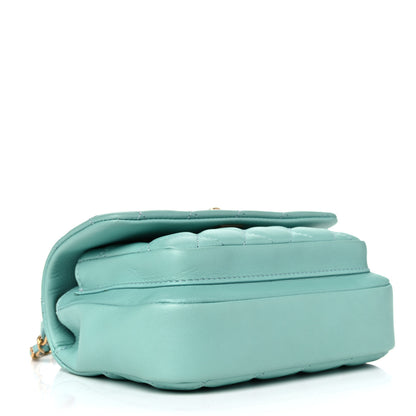 Chanel Calfskin Quilted Top Handle Flap Light Blue 3 of 10