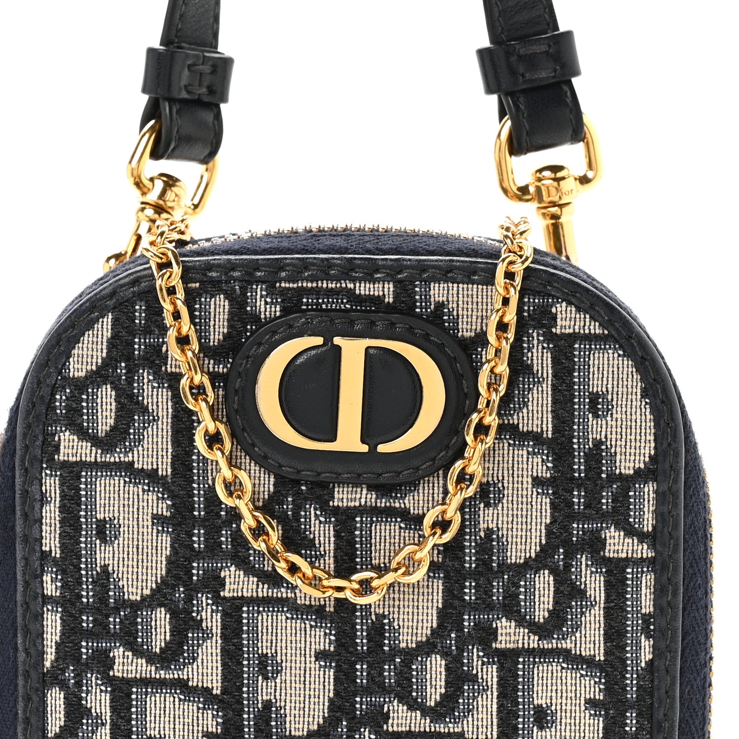 Christian Dior Oblique 30 Montaigne Phone Holder Blue 8 of 11