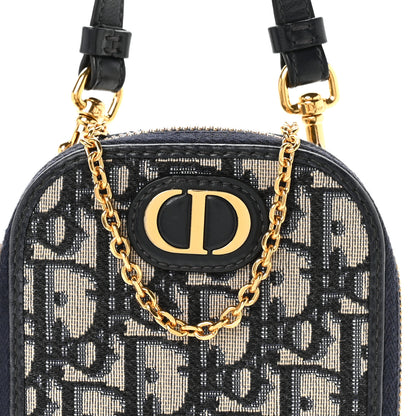 Christian Dior Oblique 30 Montaigne Phone Holder Blue 8 of 11