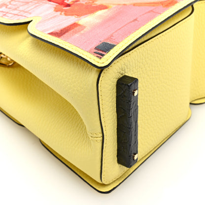 Louis Vuitton Taurillon Embroidered Tenderness Capucines MM Yellow Multicolor 8 of 9