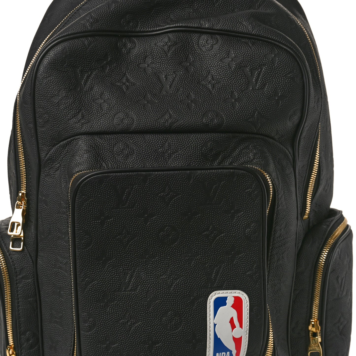 LOUIS VUITTON X NBA Grained Calfskin Monogram Basketball Backpack Black