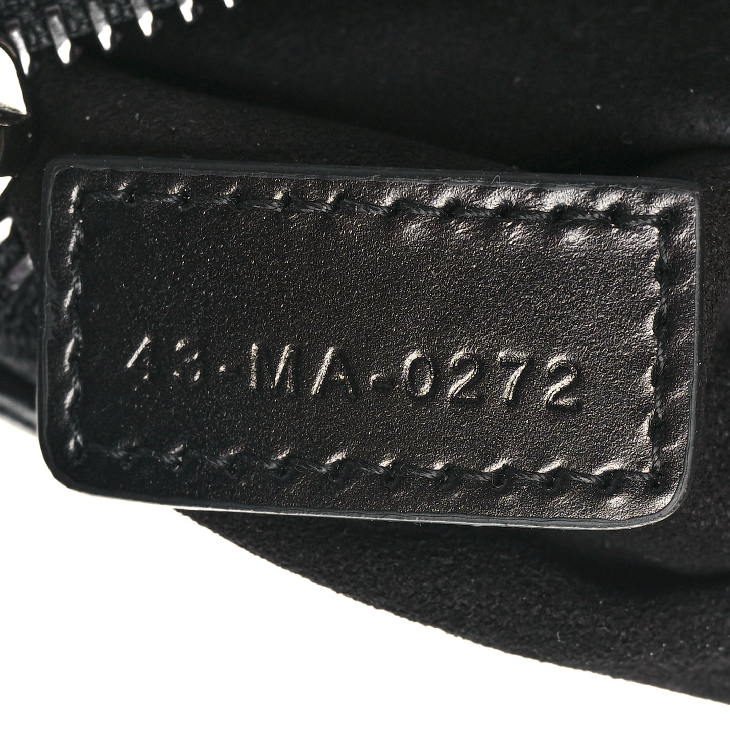 Calfskin Macrocannage Mini Dior Caro Tulip Bag Black