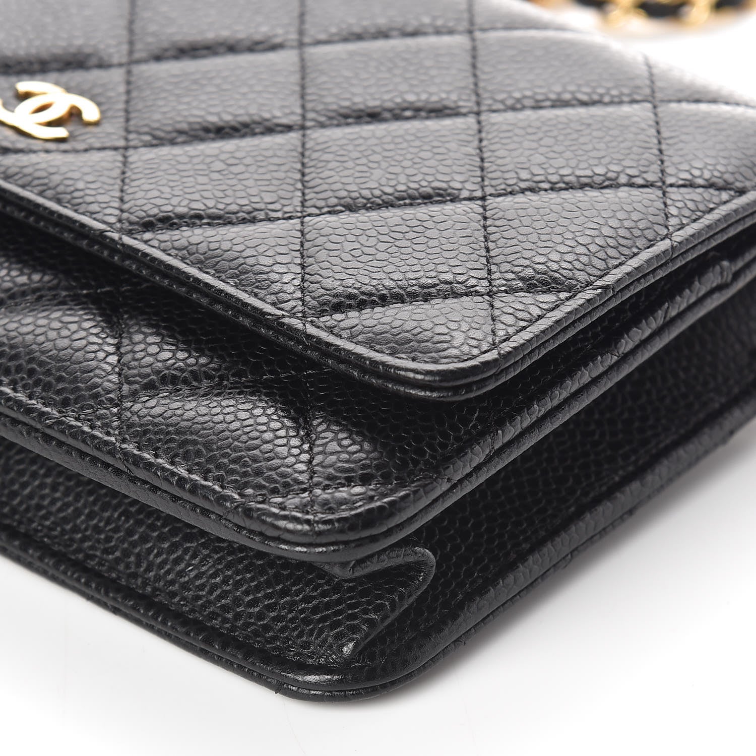 Chanel Caviar Quilted Wallet On Chain WOC Black 10 of 12