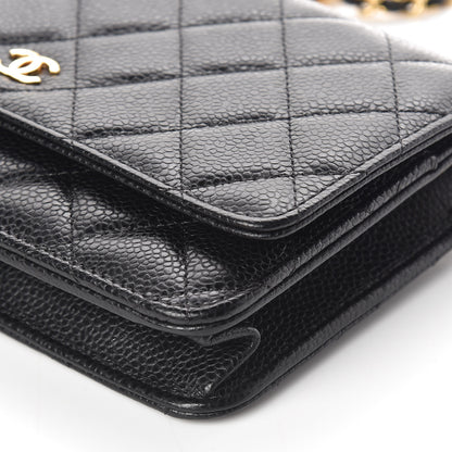 Chanel Caviar Quilted Wallet On Chain WOC Black 10 of 12