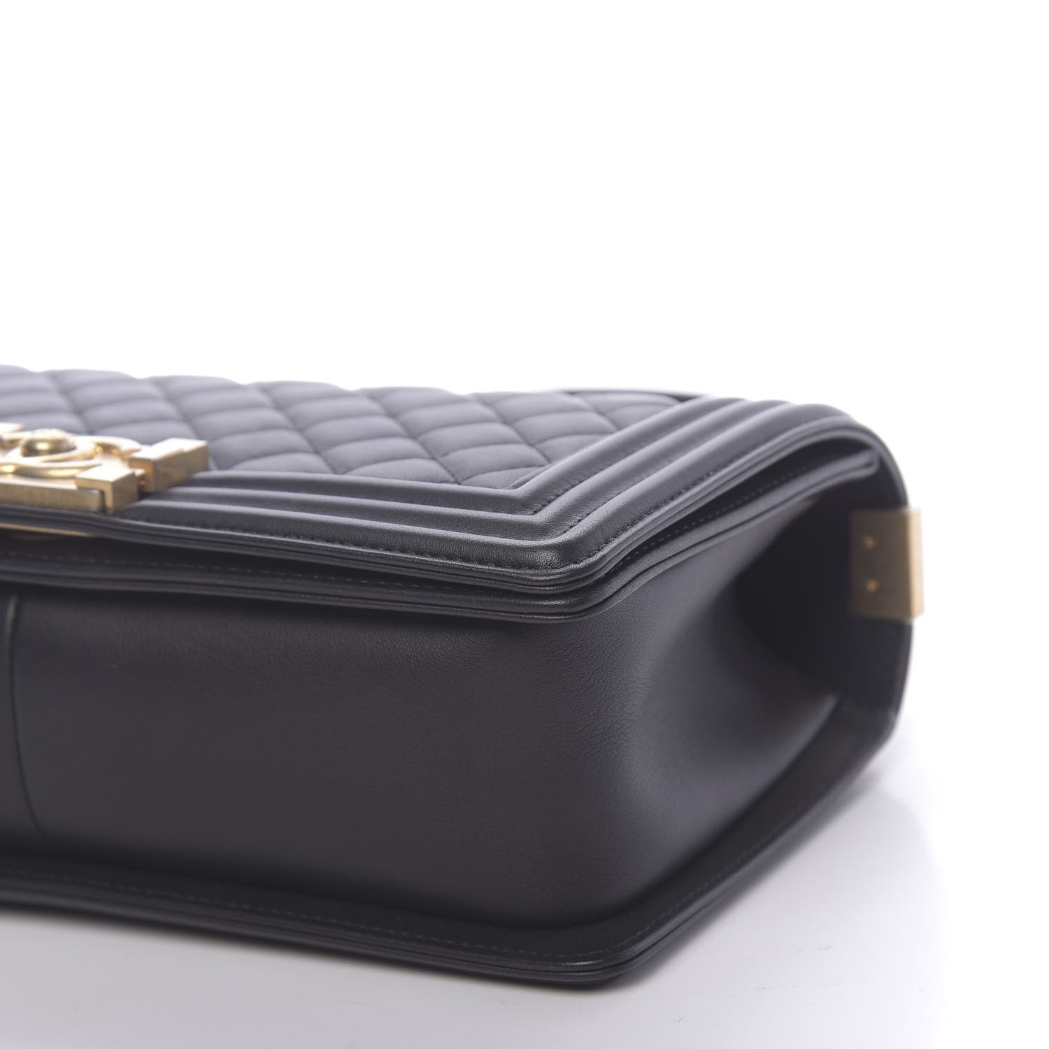 Chanel Lambskin Quilted Medium Boy Flap Black 10 of 10