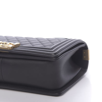 Chanel Lambskin Quilted Medium Boy Flap Black 10 of 10