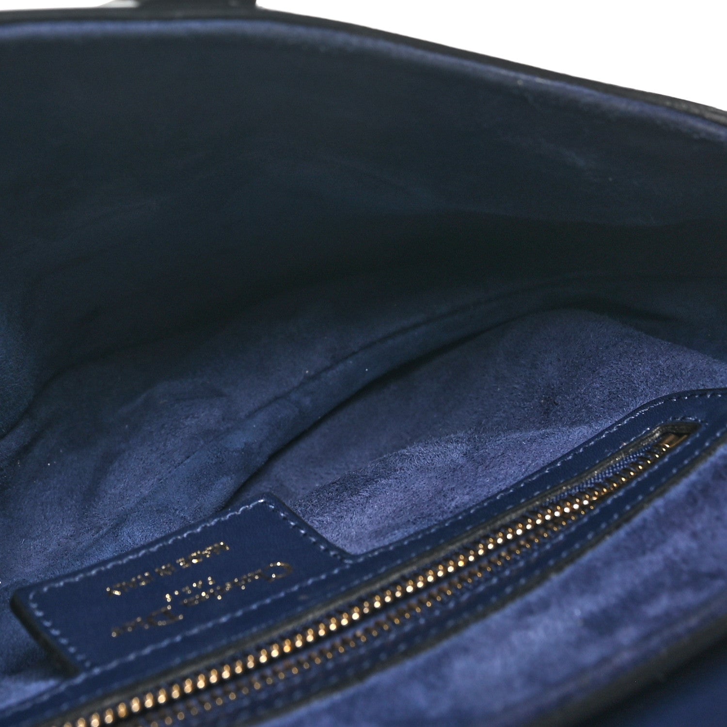 Christian Dior Calfskin Saddle Bag  Indigo Blue 5 of 11