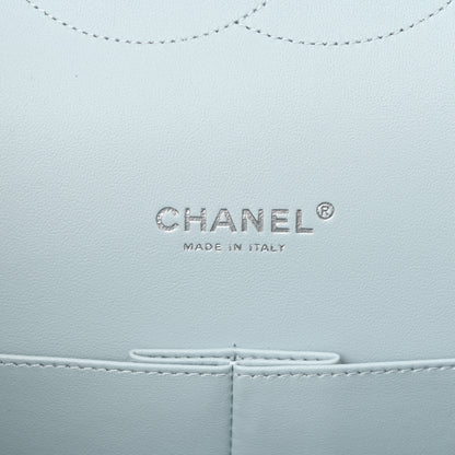 Chanel Caviar Quilted Maxi Double Flap Light Blue 6 of 11