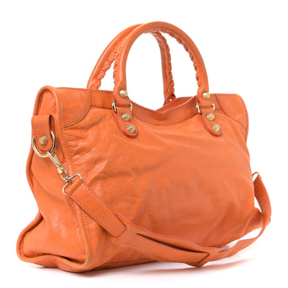 Balenciaga Agneau Giant 12 Gold Hardware City Tangerine 3 of 15