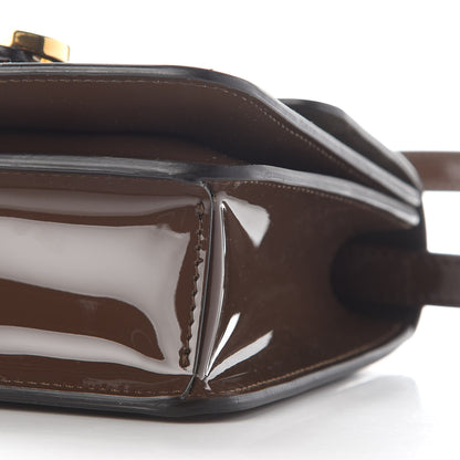 Fendi Vitello Vernice Mou Karligraphy Crossbody Bag Ebano 8 of 9